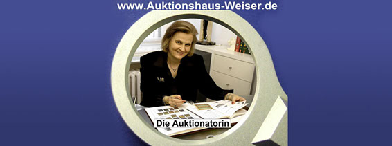 Die Auktionatorin vom Auktionshaus Weiser Frankfurt