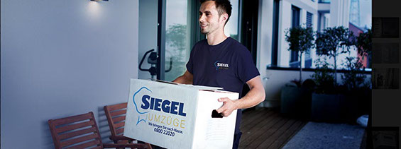 Mitarbeiter der Firma Siegel Umzüge GmbH & Co. KG in Wiesbaden, günstige Umzüge in Frankfurt und im Rhein-Main.